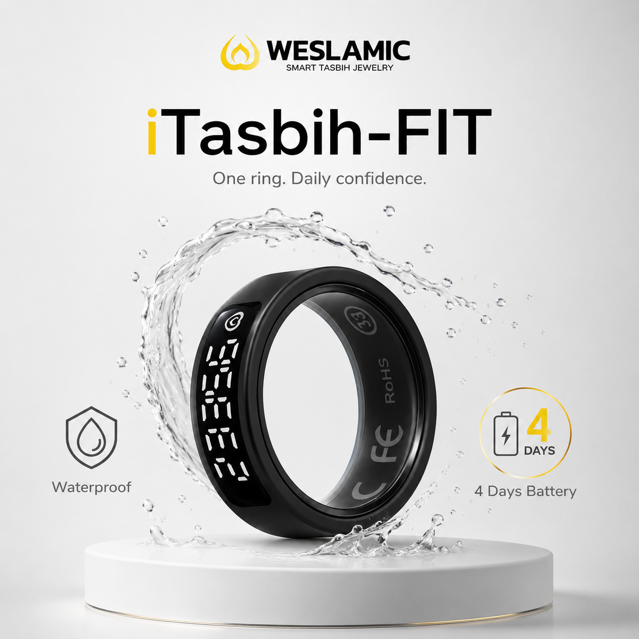 Weslamic iTasbih FIT Ring Smart Dhikr with Health Tracking - Image 5