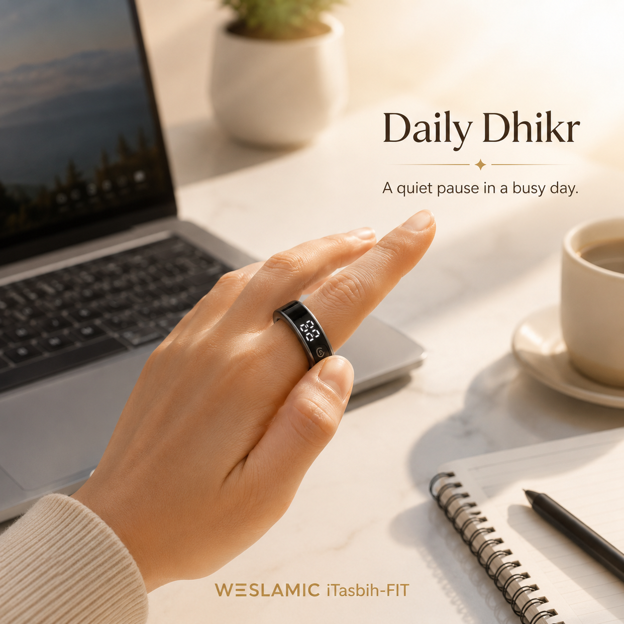 Weslamic iTasbih FIT Ring Smart Dhikr with Health Tracking - Image 14