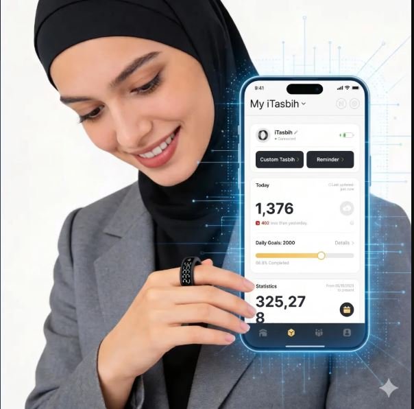 Weslamic iTasbih FIT Ring Smart Dhikr with Health Tracking - Image 17